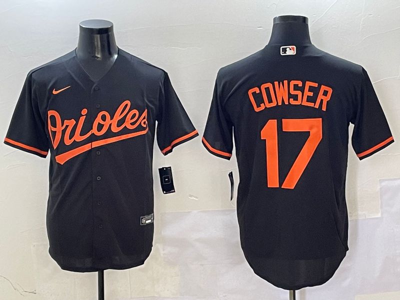 Men Baltimore Orioles #17 Cowser Black Game 2025 Nike MLB Jersey style 11